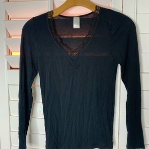 Black laced camisole
